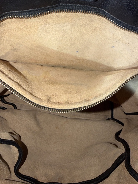 Prada Black Leather Tote with Multicolor Silk Scarf - Picture 7 of 8